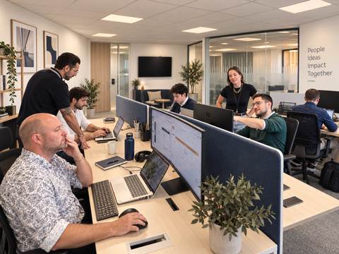 Équipe Veltia au bureau