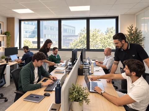 Équipe Veltia au bureau